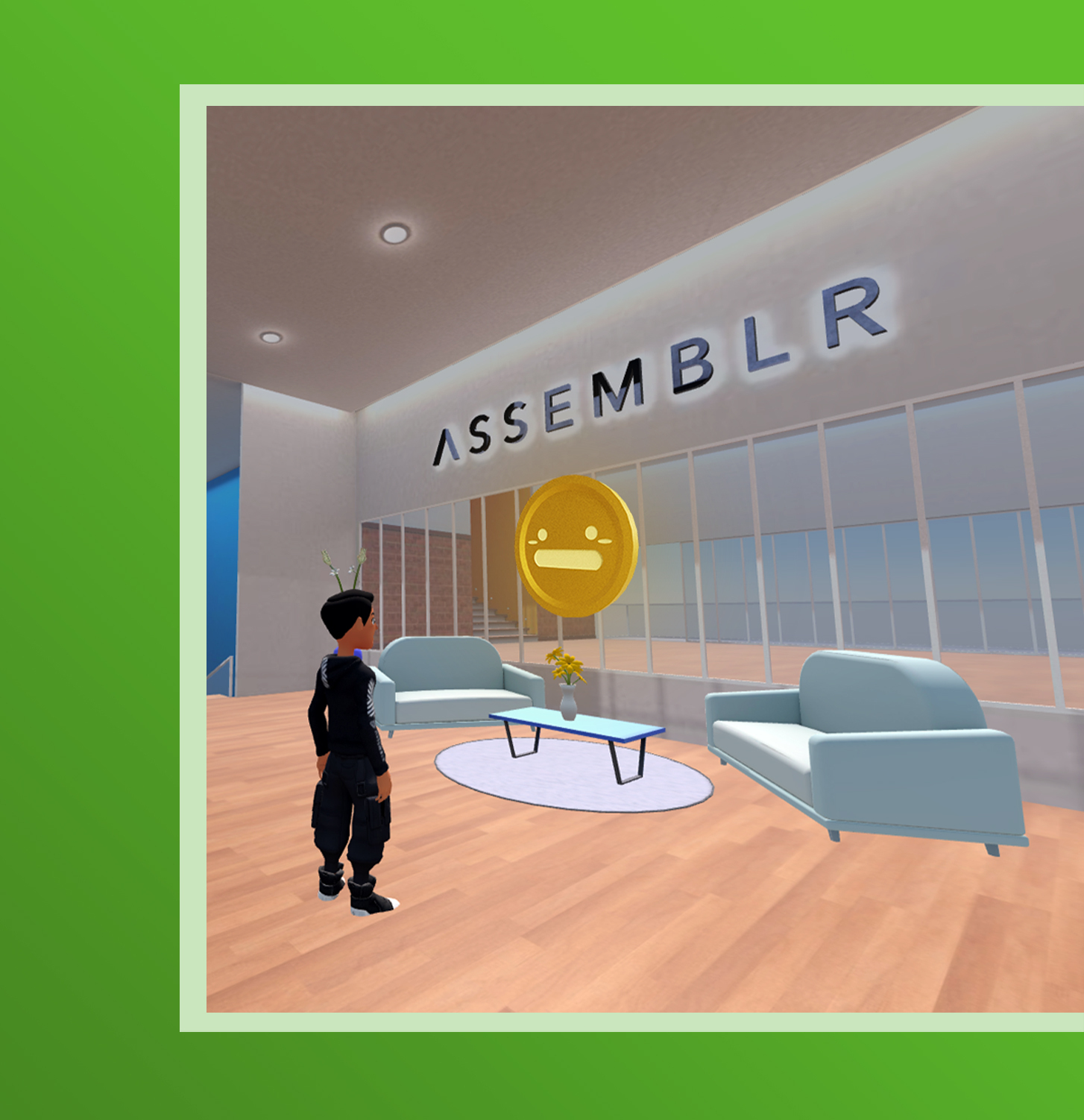 Play around the spaces and collect your coins.